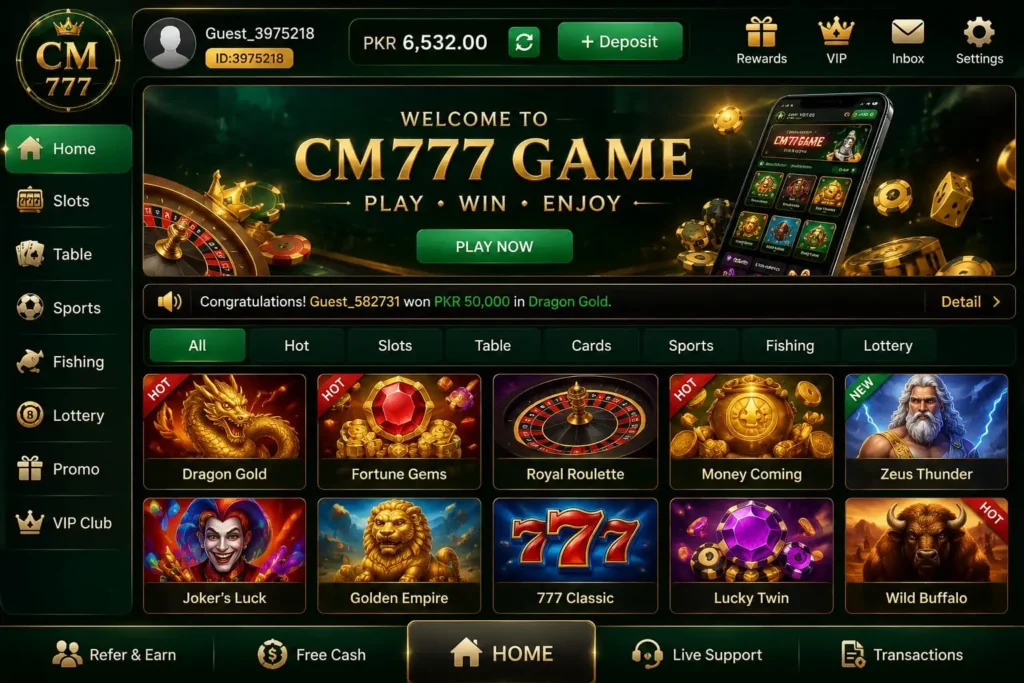 Luxury gaming interface